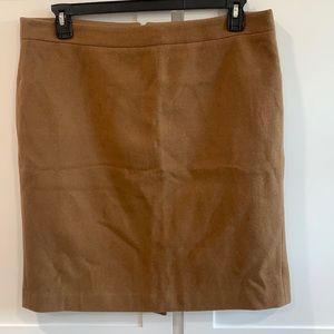 J Crew Mercantile skirt tan wool holiday 14 womens